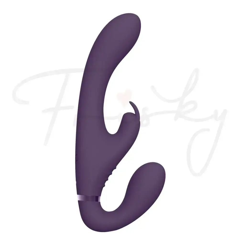 SHOTS Suki Vibrating Strapless Strap-on Rabbit Purple Bluetooth enabled for remote control and personalized stimulation sessions Singapore