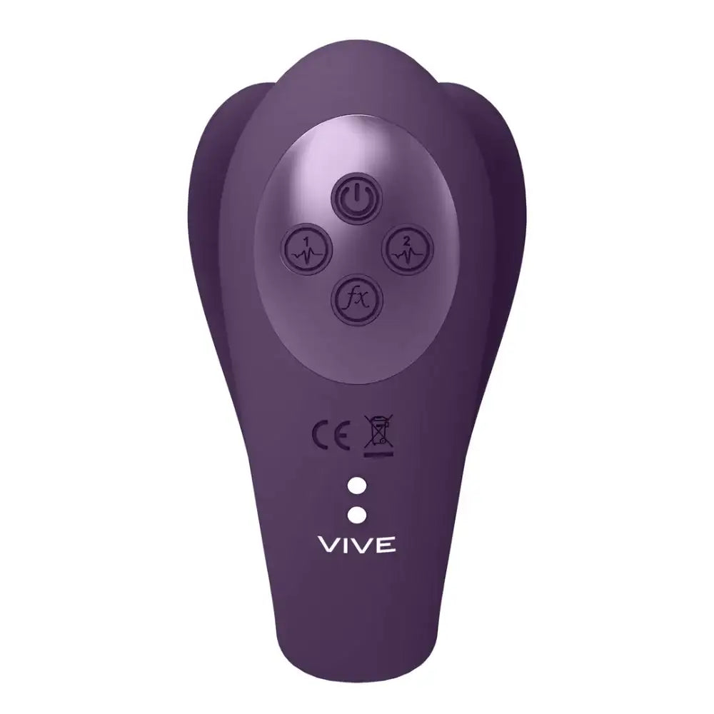SHOTS Yoko Triple Action Vibrator Purple Rechargeable adult toy with dual prongs and pulse wave technology for modern intimate experiences Singapore