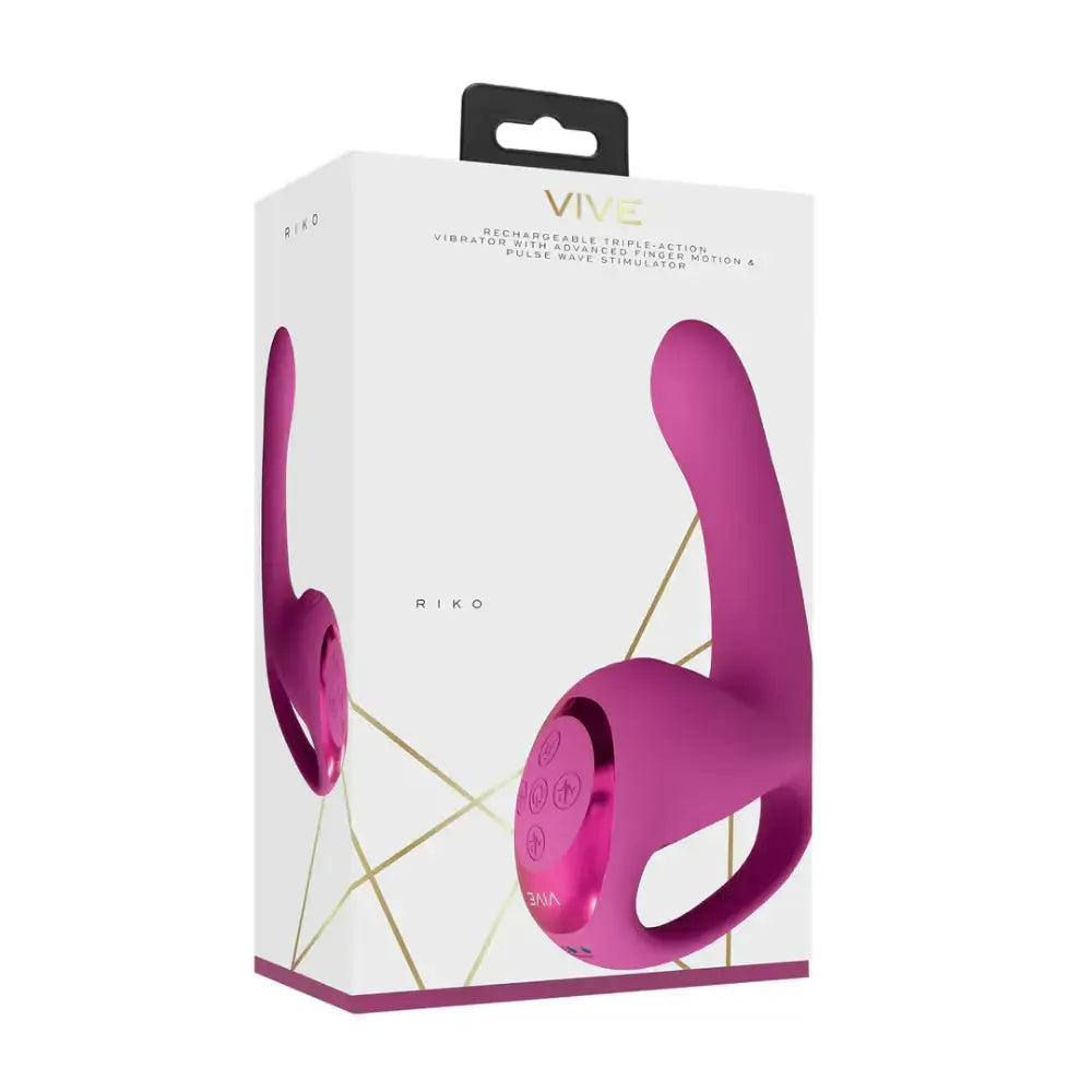SHOTS Riko Triple Motor Thumper Pink USB rechargeable with long-lasting battery for uninterrupted intimate sessions Singapore