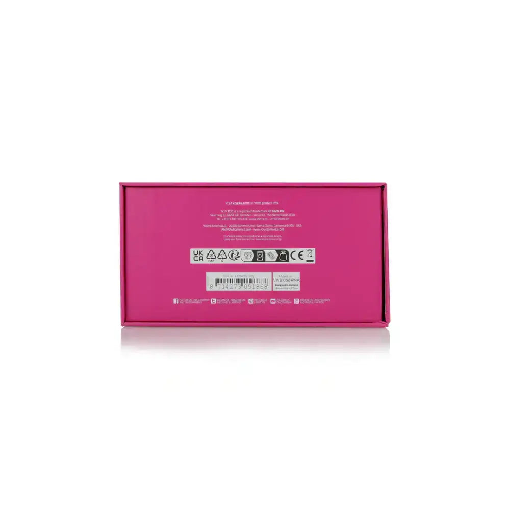 SHOTS Riko Triple Motor Thumper Pink Sleek pink silicone design with advanced pulse wave stimulator for stylish adult toy aesthetics Singapore
