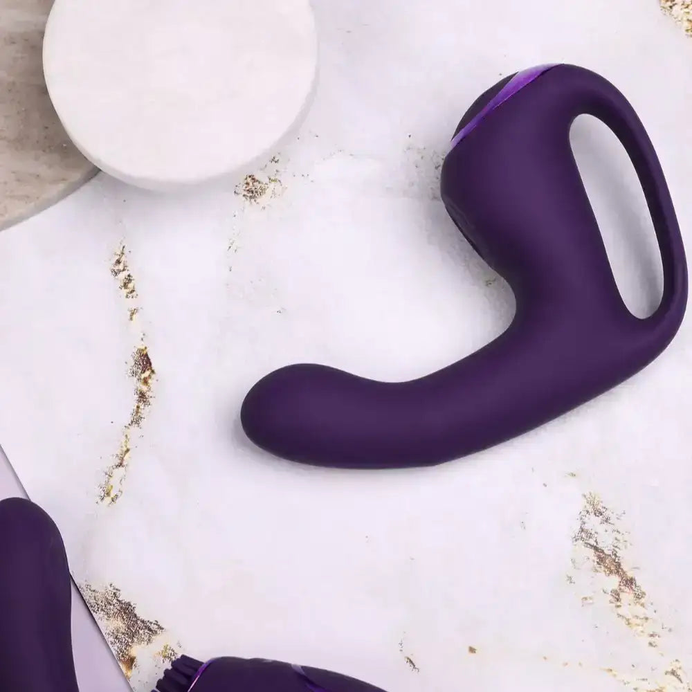 SHOTS Riko Triple Motor Thumper Purple Innovative finger motion and pulse wave technology ideal for immersive and interactive adult pleasure Singapore