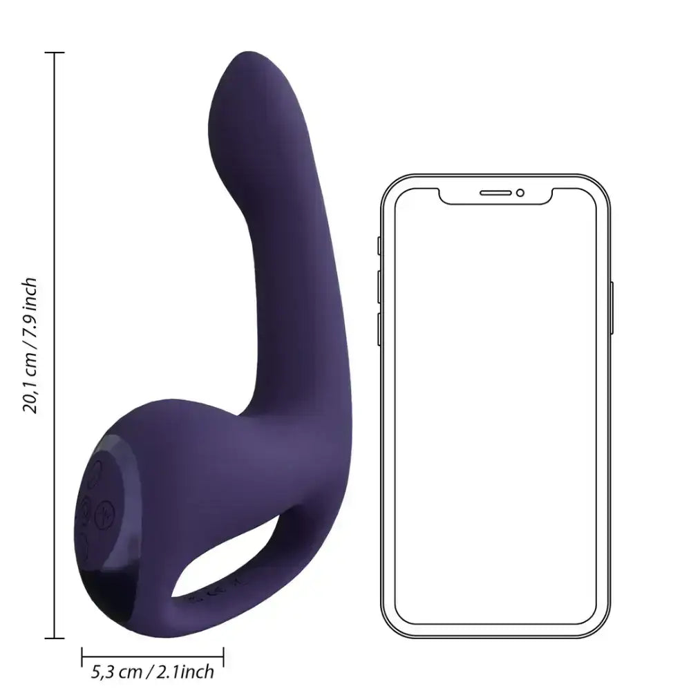 SHOTS Riko Triple Motor Thumper Purple Compact thumper with soft silicone texture for comfortable solo or partner use Singapore