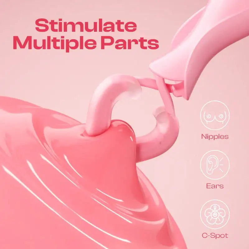 Coral Charm - Wired Vibrating Nipple Clamps - Frisky Business Adult Sex Toys Shop