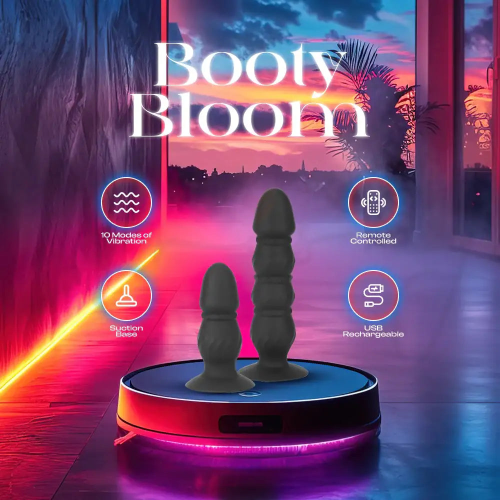 Booty Bloom – Remote Control Dildo Unisex Butt Plug - Frisky Business Adult Sex Toys Shop