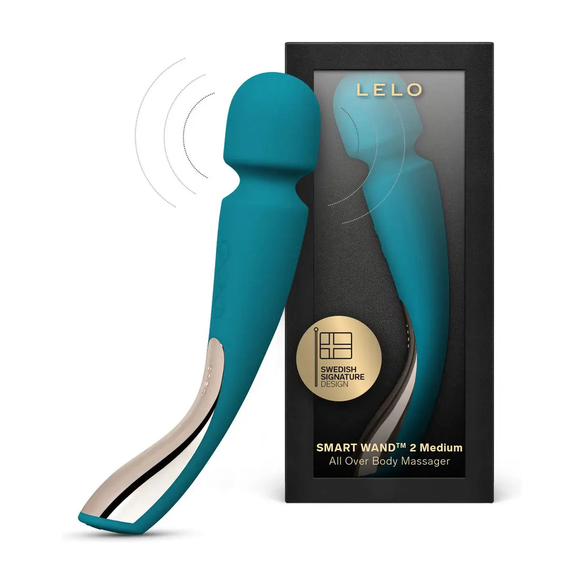 LELO Smart Wand 2 Medium Ocean Blue versatile medium wand with ergonomic shape and soft silicone for precise and comfortable massage Singapore