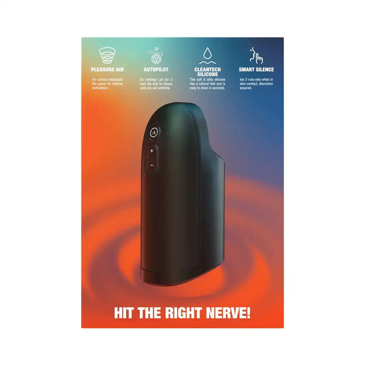 Arcwave - Ion 2 Pleasure Air Male Stroker Black - Frisky Business Adult Sex Toys Shop