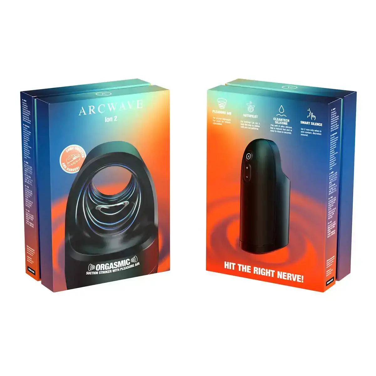 Arcwave - Ion 2 Pleasure Air Male Stroker Black - Frisky Business Adult Sex Toys Shop