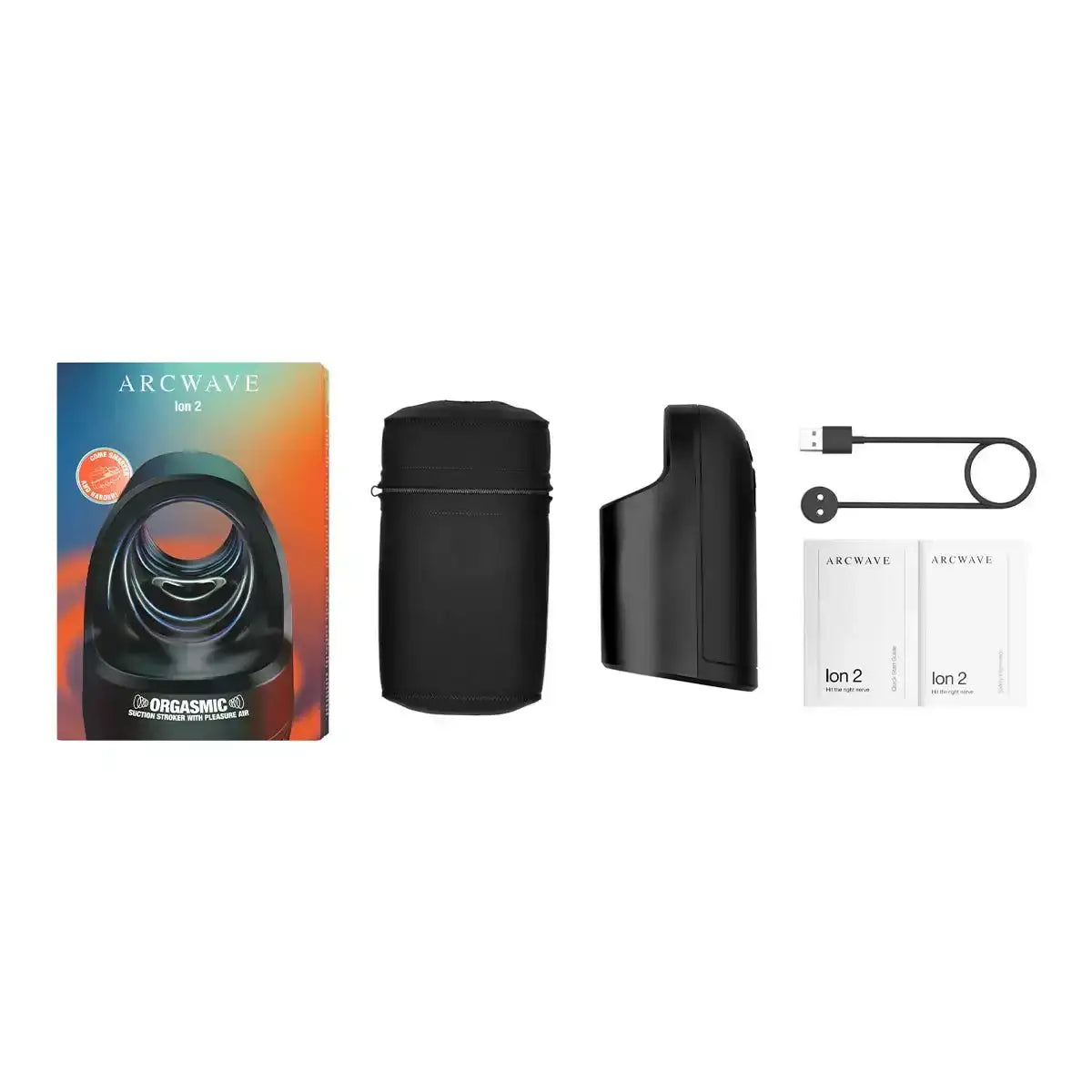 Arcwave - Ion 2 Pleasure Air Male Stroker Black - Frisky Business Adult Sex Toys Shop