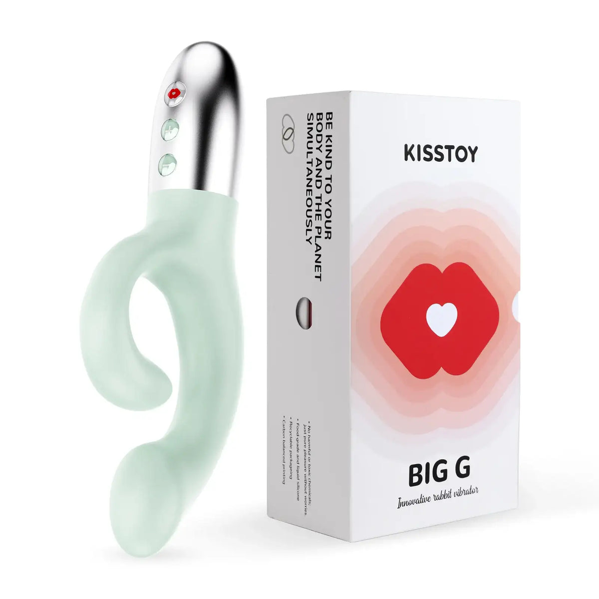 KISSTOY Big G G-Spot Stimulation Vibrator Premium Silicone Finish Soft Touch Comfortable Grip Singapore
