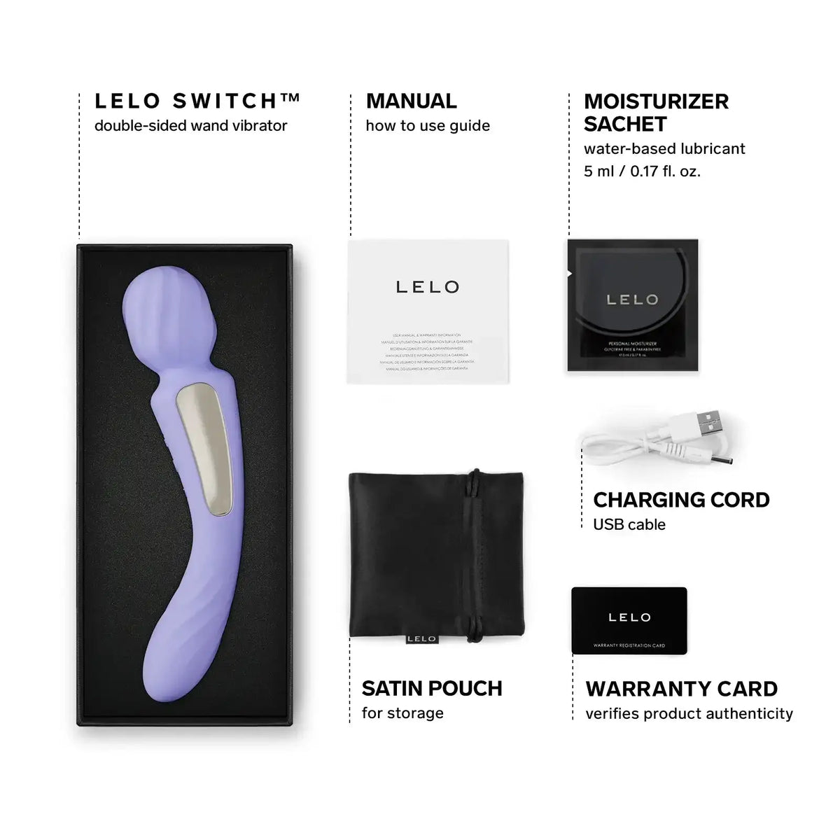 LELO Switch rechargeable wand with flexible, silicone-covered design for safe and durable use Singapore