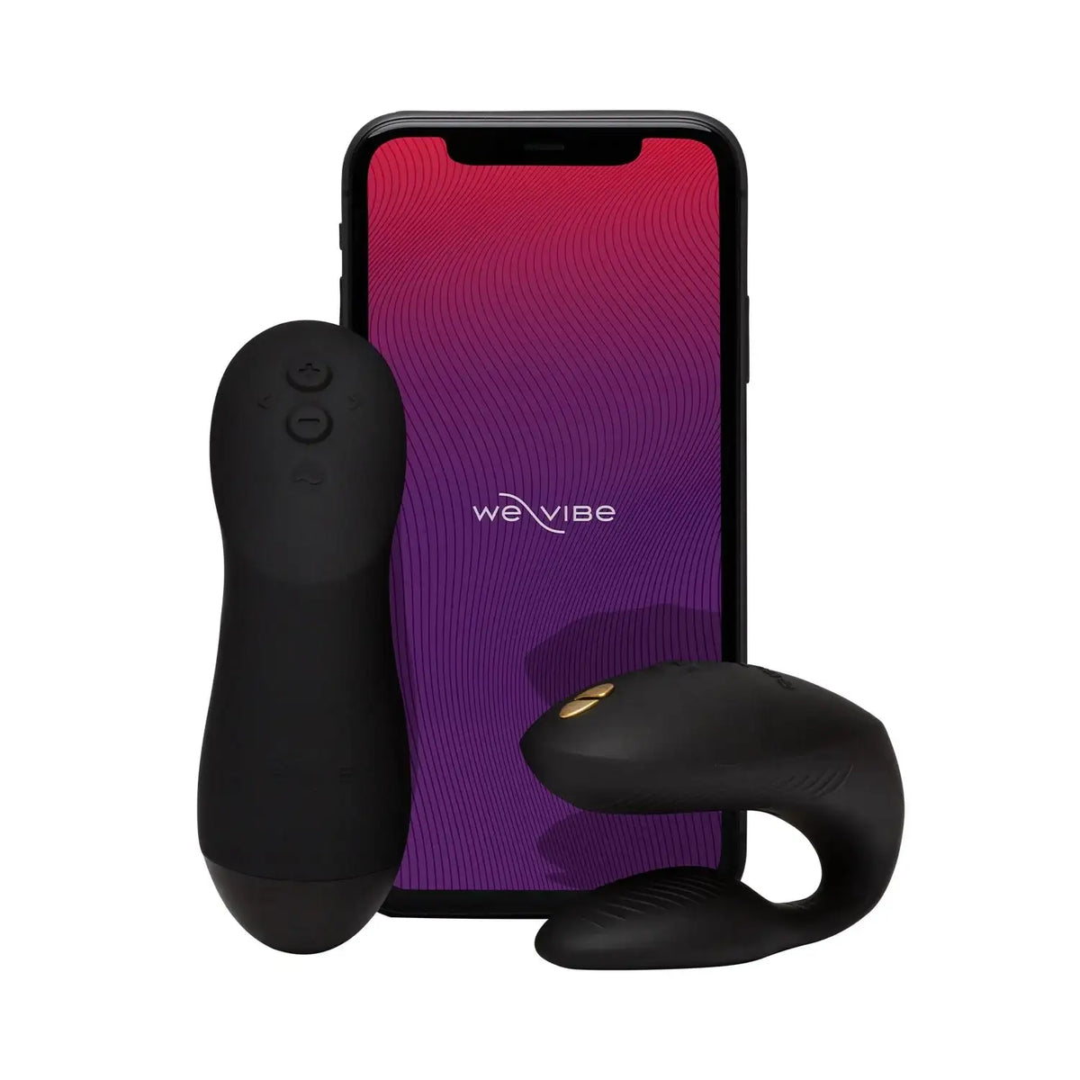 We-Vibe Chorus Pro Rechargeable Couple Vibrator Black Waterproof Design Singapore