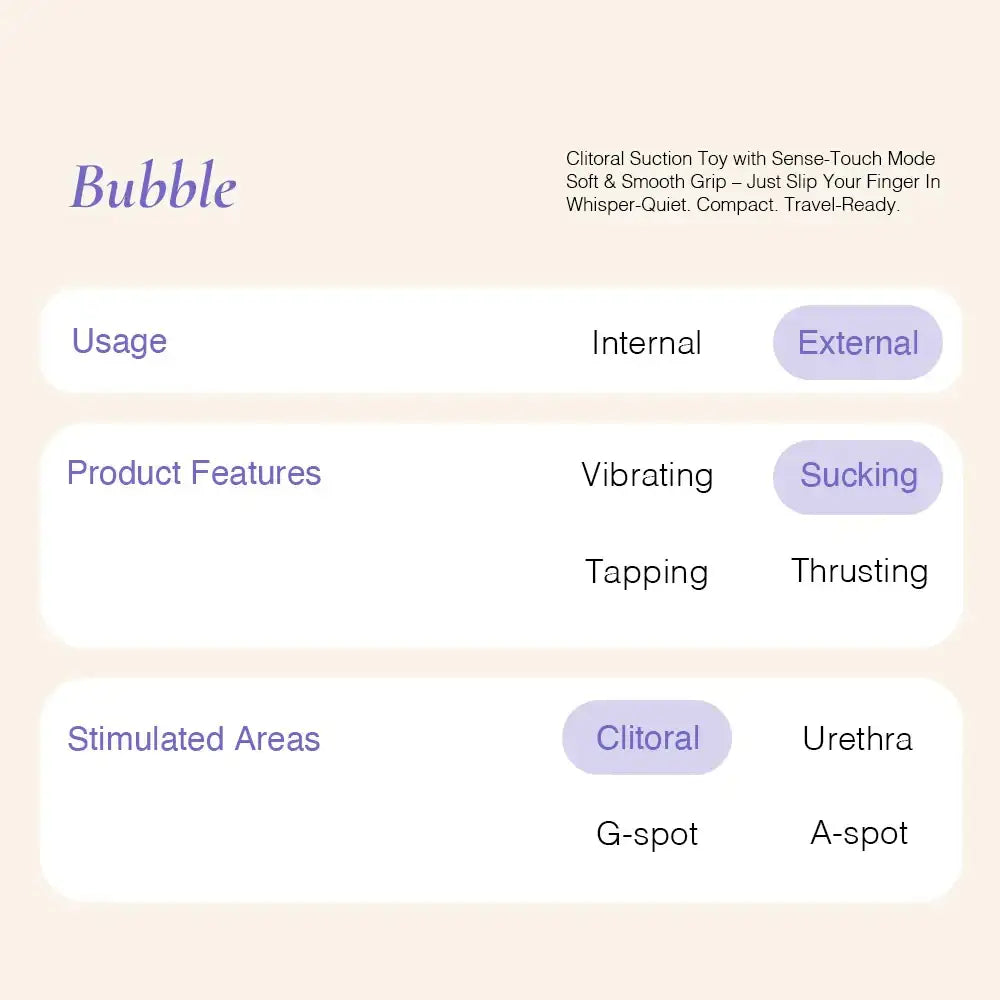 OSUGA Bubble soft silicone suction device with compact wearable form Singapore