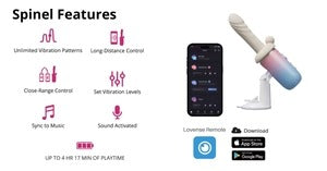 Lovense Spinel product features including app control vibration and heating functions Singapore