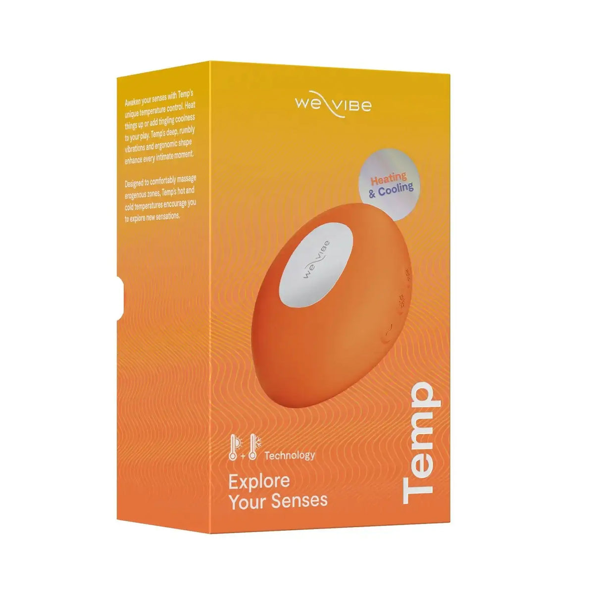 We-Vibe Temp Tangerine Wearable Vibrator Soft Silicone Comfortable Fit Singapore