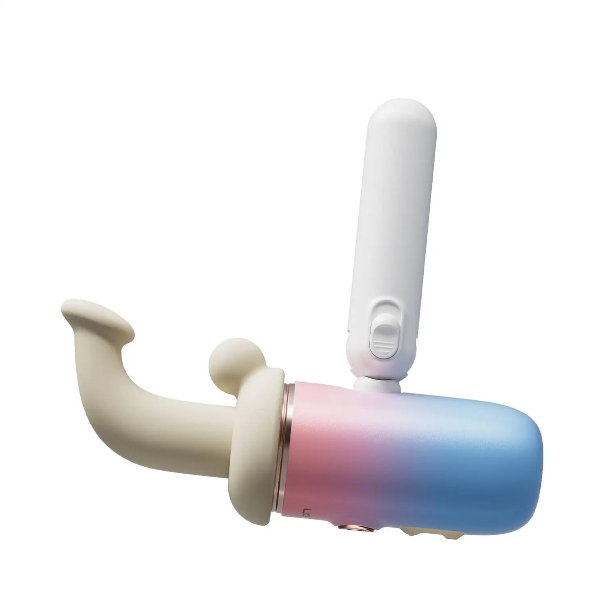 Lovense Spinel handheld device with attachments on gradient background Singapore
