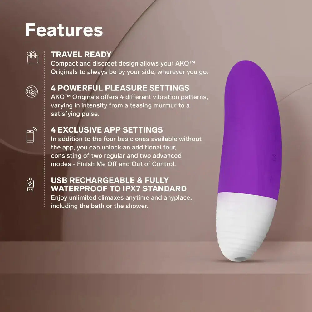Lelo - Ako Originals App-Controlled Clitoral Massager - Frisky Business Adult Sex Toys Shop