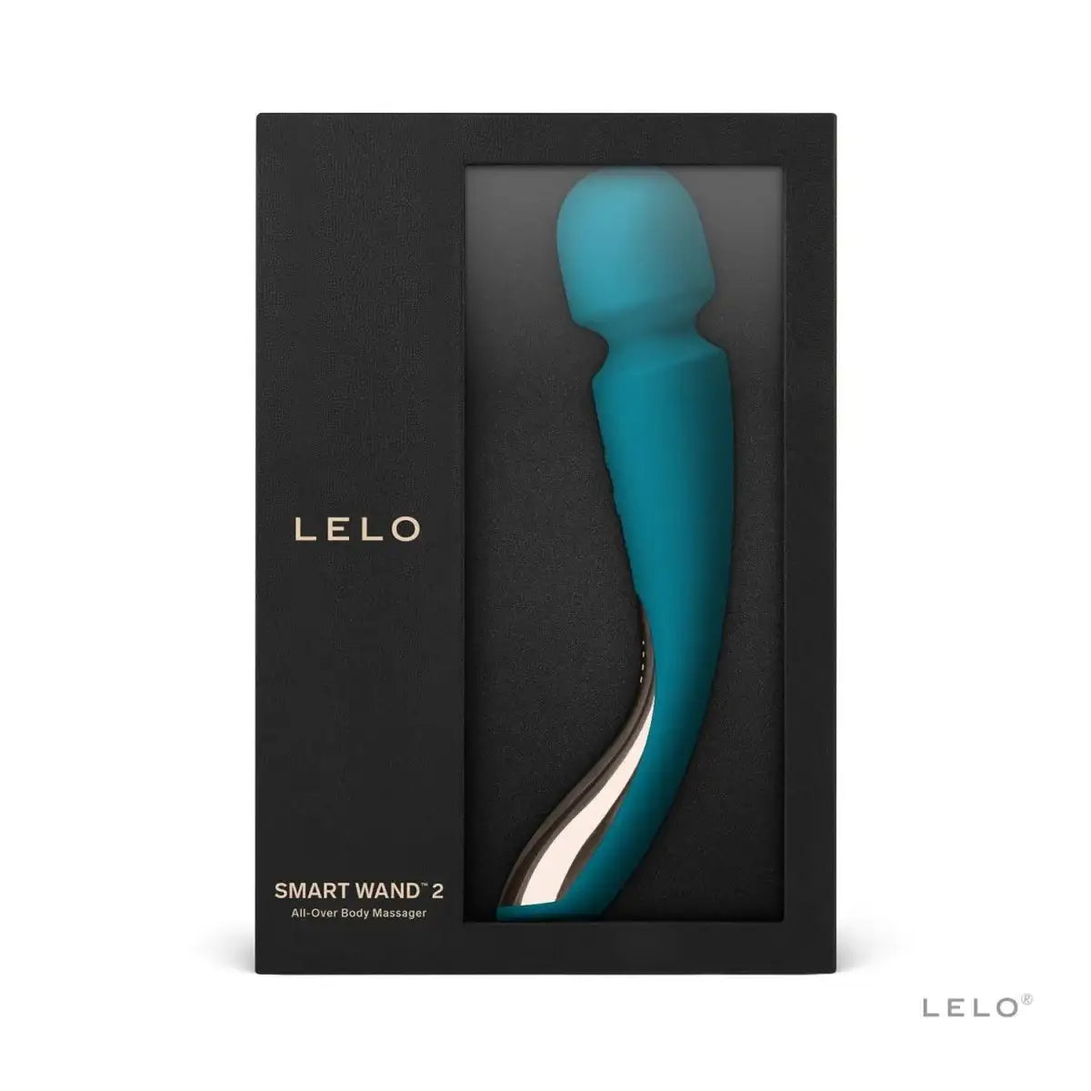 LELO Smart Wand 2 Medium Ocean Blue rechargeable wand with quiet motor and flexible head for solo or partnered use Singapore