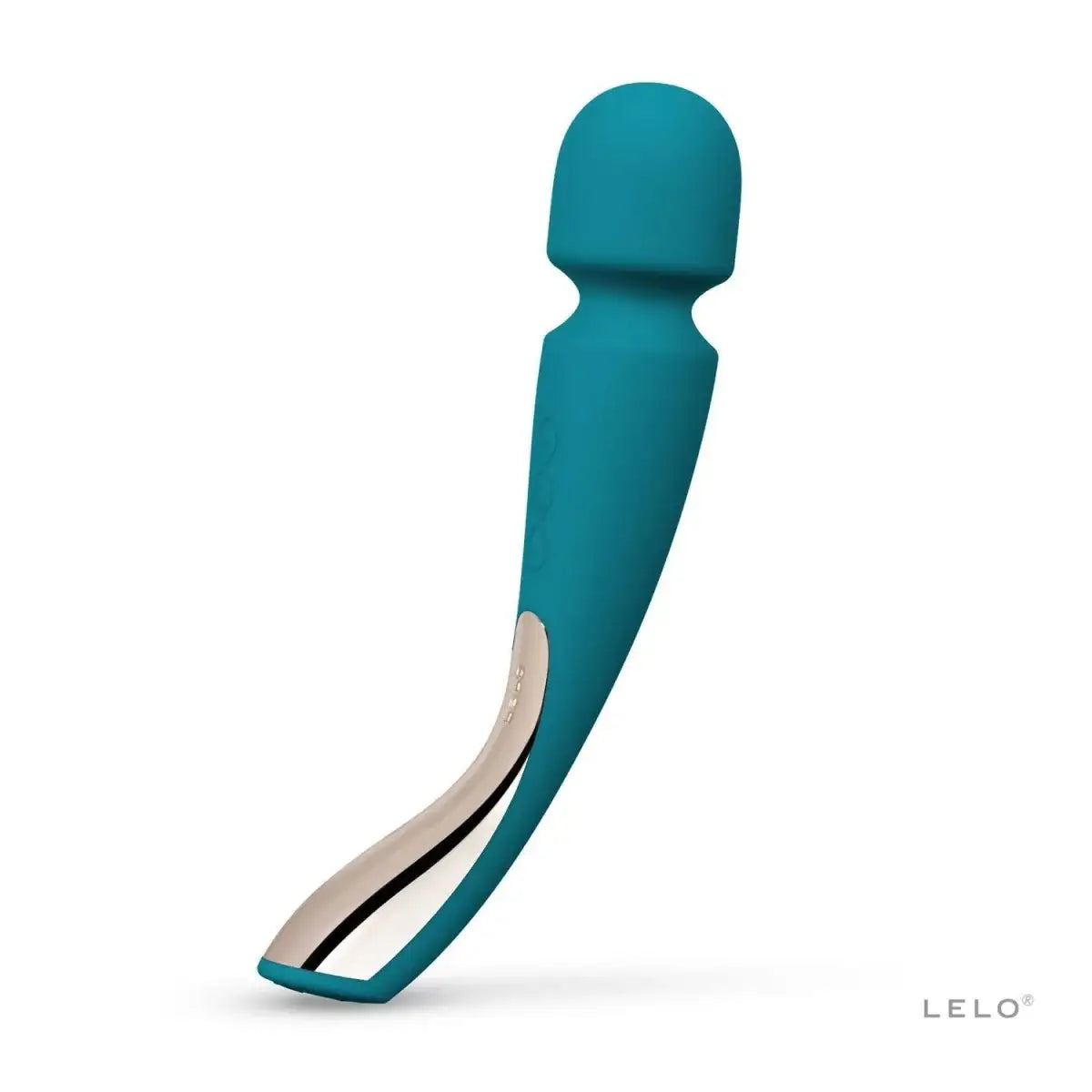 LELO Smart Wand 2 Medium Ocean Blue modern ocean blue wand with quiet motor and ergonomic design for luxurious, effortless personal massage Singapore