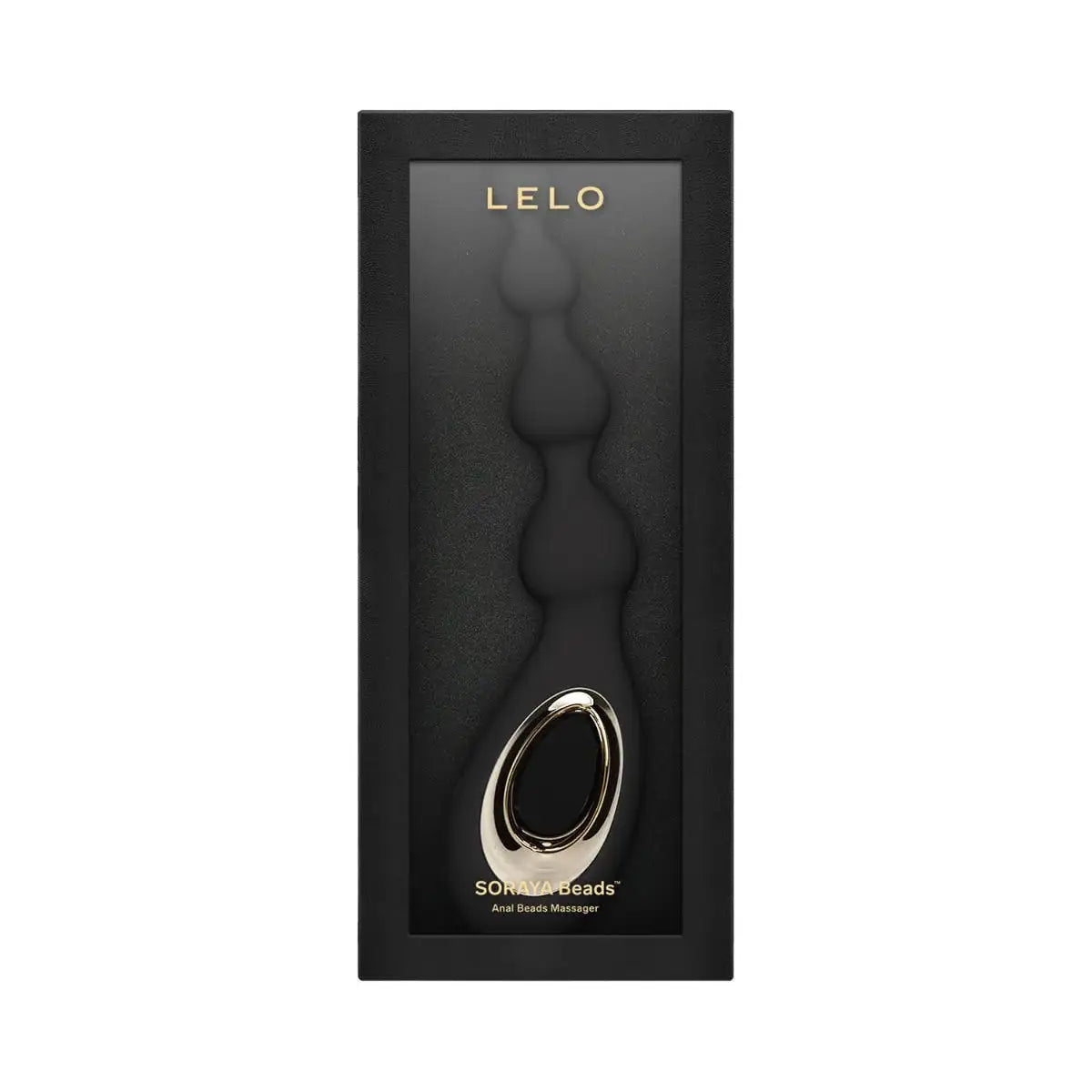 LELO Soraya Beads Anal Massager Black sleek black design with easy-grip handle for safe and secure use Singapore