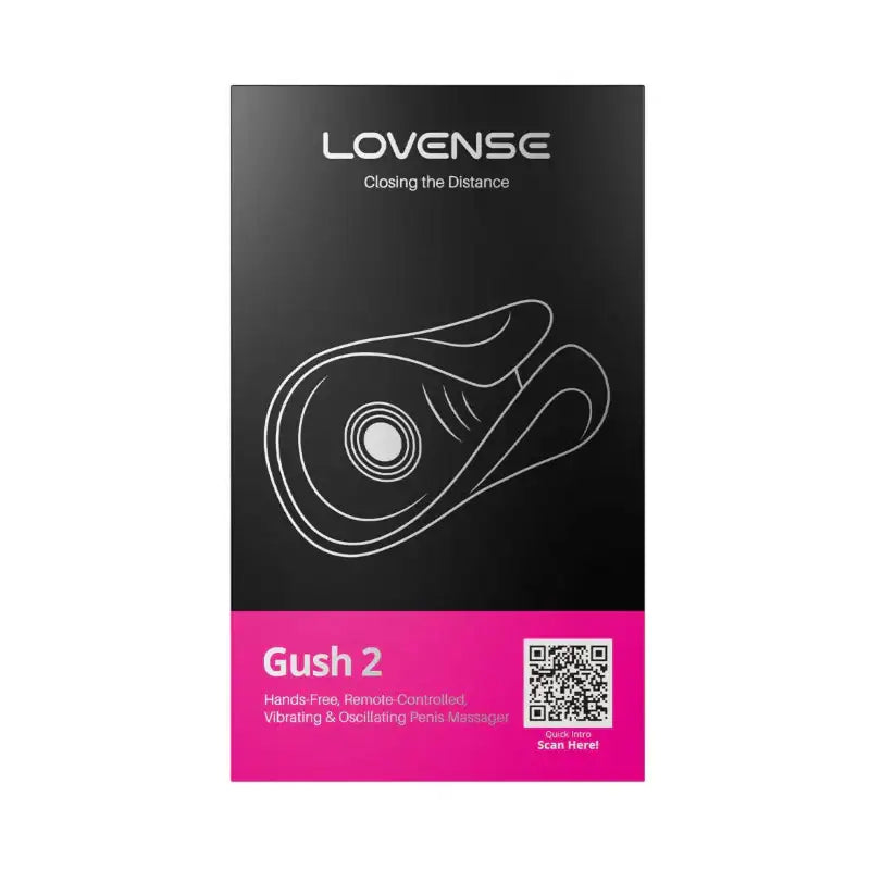 Lovense Gush 2 wearable design hands free use comfortable fit male massager Singapore