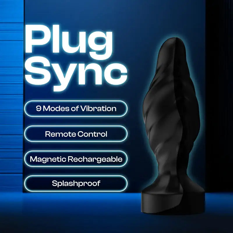 Plug Sync - Anal Plug Vibrator With Remote Control - Frisky Business Adult Sex Toys Shop