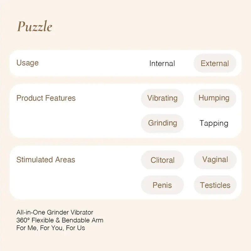 OSUGA Puzzle waterproof vibrating grinder pad for versatile use Singapore