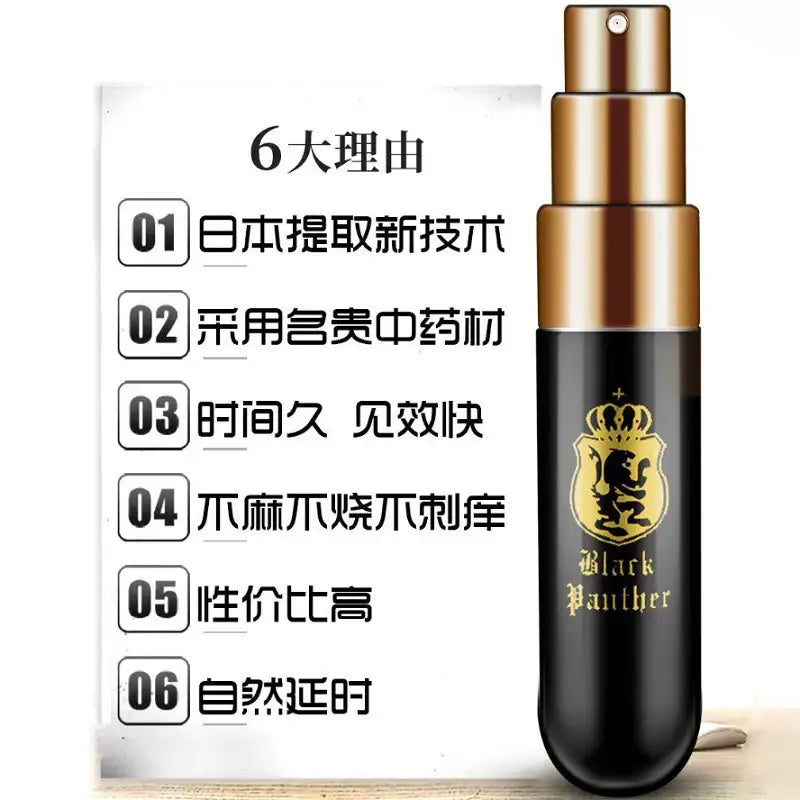 Black Panther Delay Spray - Frisky Business Adult Sex Toys Shop