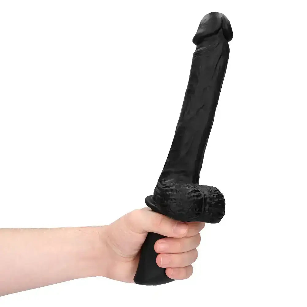 SHOTS Ouch! Hand Held Liquid Silicone Vibrating and Thrusting Sex Machine Black waterproof and easy-to-clean design for versatile and hygienic adult use Singapore