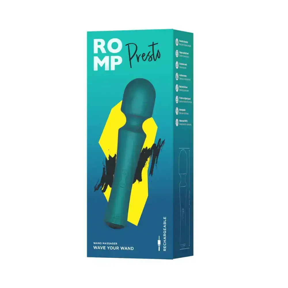 ROMP Presto Wand lifestyle image displaying comfortable handling, modern aesthetics, and functional versatility Singapore