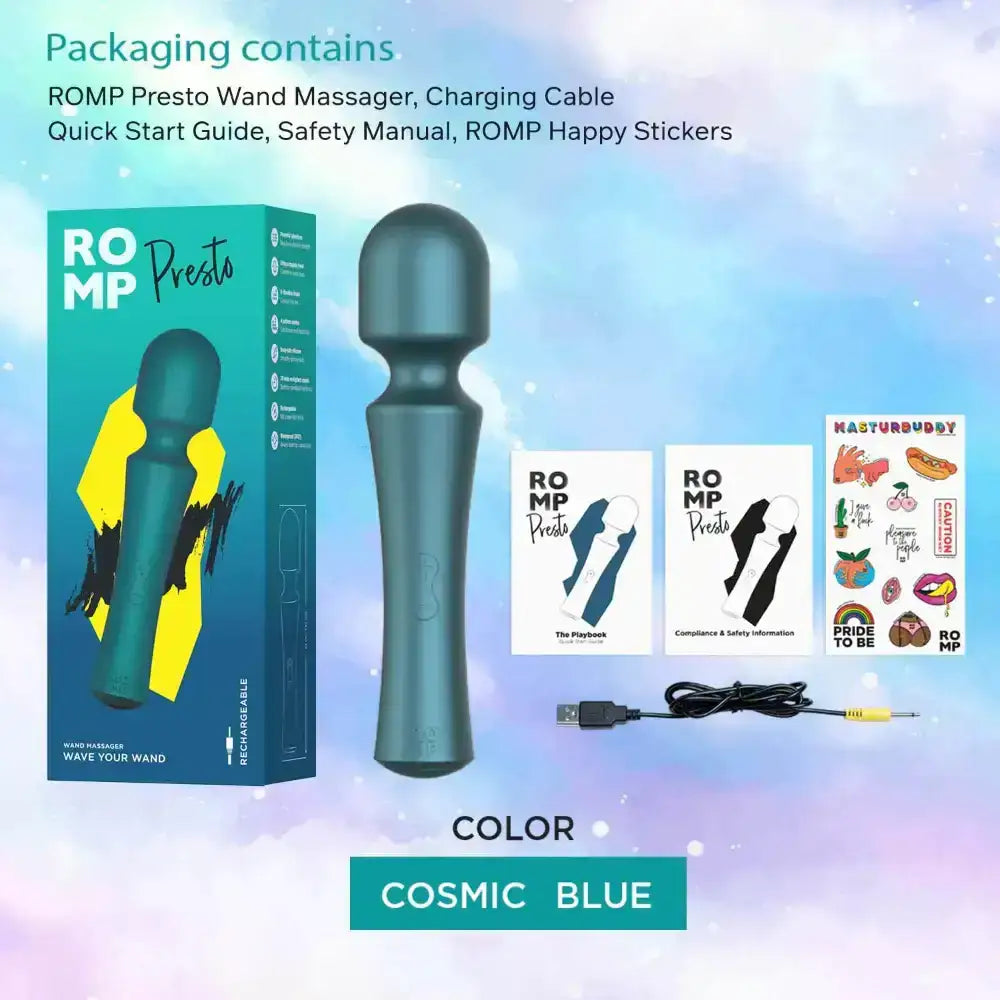 ROMP Presto Wand with multiple vibration modes and app-controlled settings for personalized use Singapore