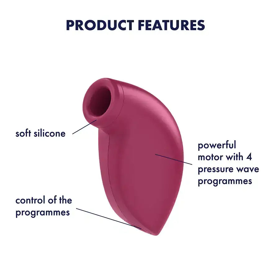 Satisfyer One Night Stand Clitoral Air Pulse Stimulator sleek ergonomic personal massager for beginners Singapore