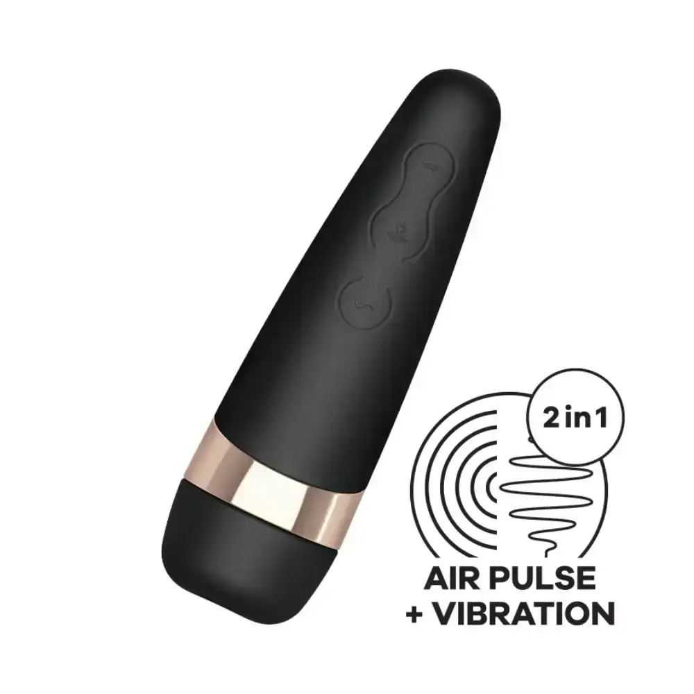 Satisfyer Pro 3+ Air Pulse & Vibration Clitoral Stimulator Adjustable Suction & Vibration Modes Rechargeable Gadget Singapore