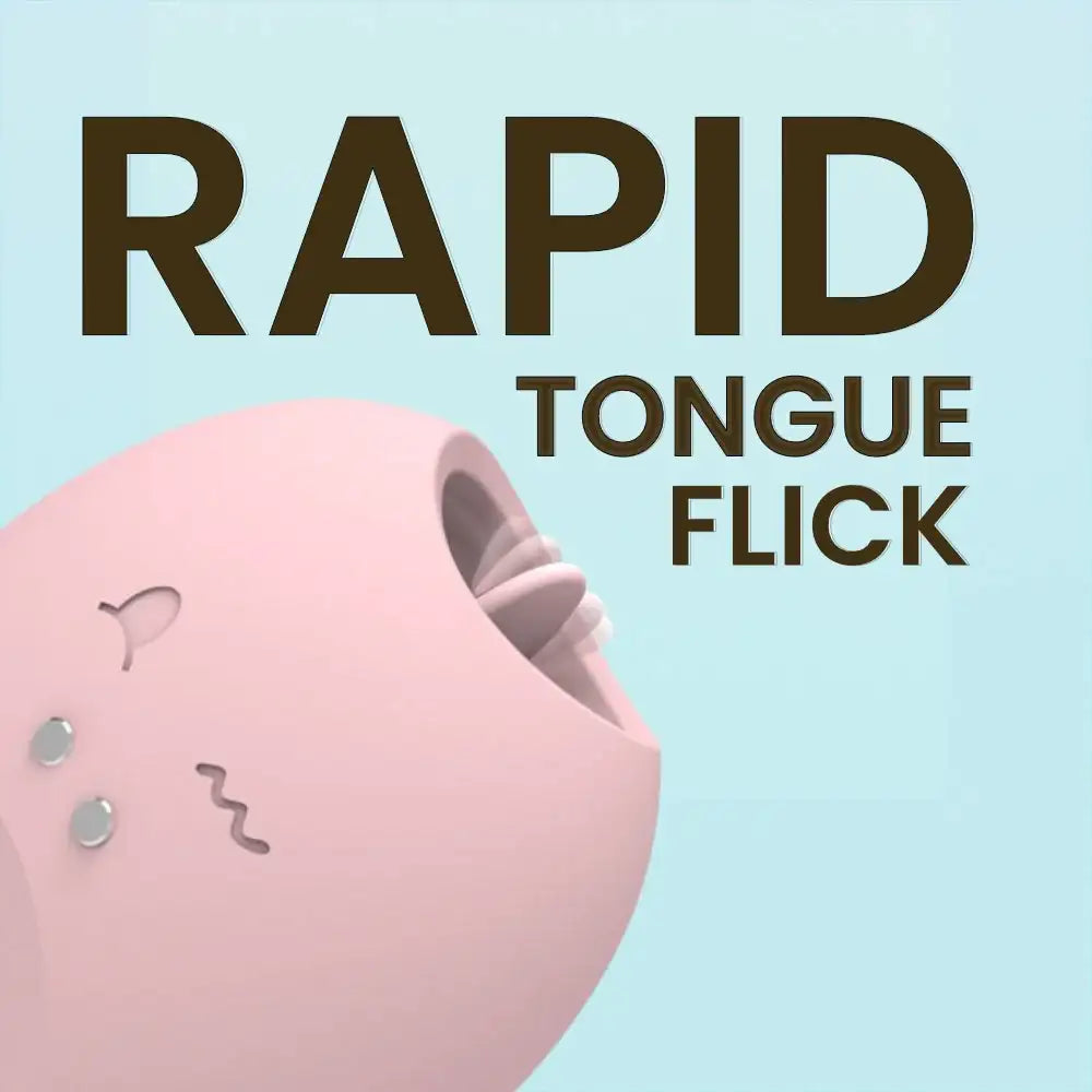 Flirtatious Flattop - 2 in 1 Clitoris Lickng Vibrator - Frisky Business Adult Sex Toys Shop
