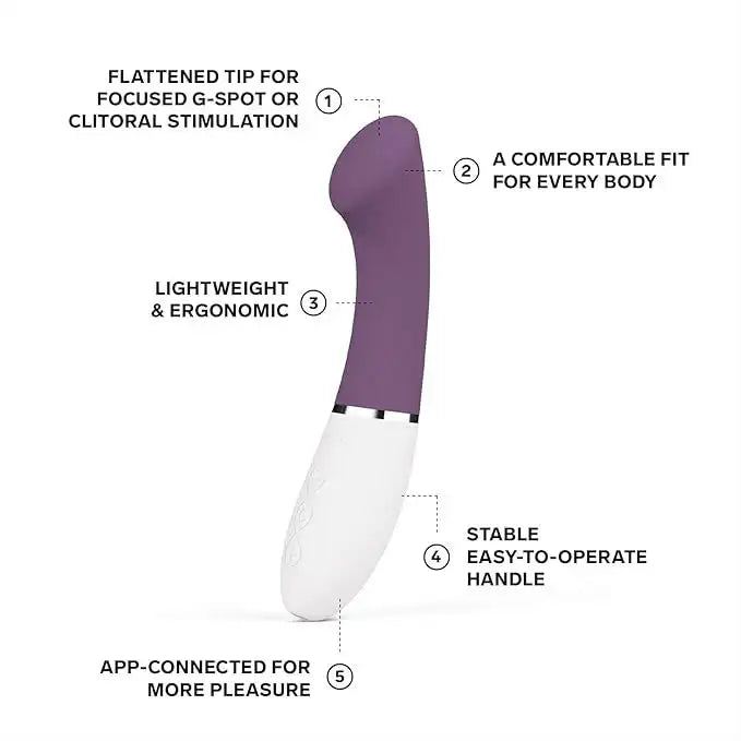 LELO Gigi 3 App-Controlled G-Spot Vibrator Plum compact sleek design ideal for solo use or intimate moments Singapore