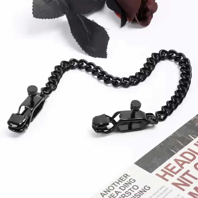 Bat’Bite - Nipple Clamps with Chain - Frisky Business Adult Sex Toys Shop