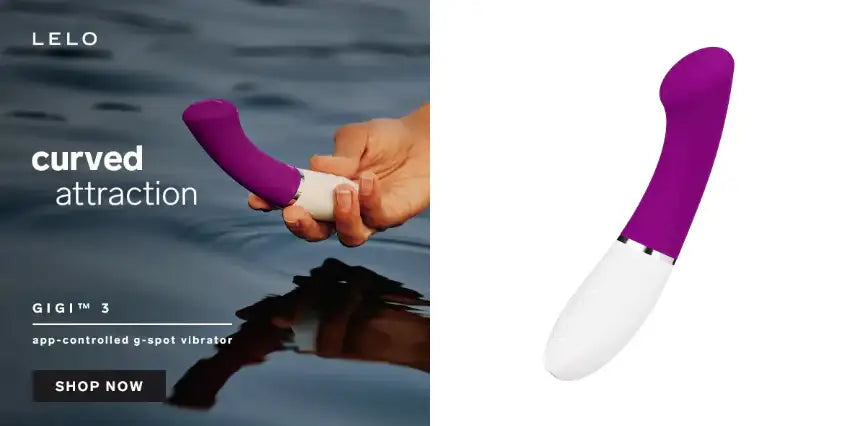 LELO Gigi 3 App-Controlled G-Spot Vibrator Deep Rose Bluetooth-enabled app control for customizable vibration patterns and interactive remote use Singapore