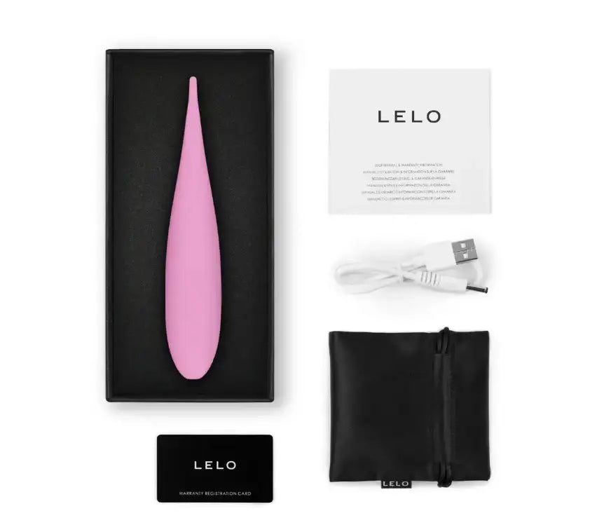 LELO Dot Travel Rechargeable Clitoral Pinpoint Vibrator Pink soft hypoallergenic silicone material with hygienic finish for easy cleaning Singapore
