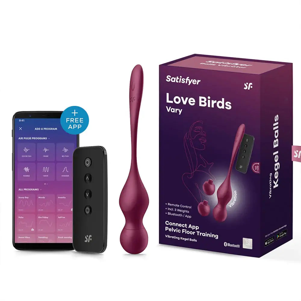 Satisfyer Love Birds Vary Connect App Dual Stimulation Couple Vibrator Rechargeable Adult Toy Singapore