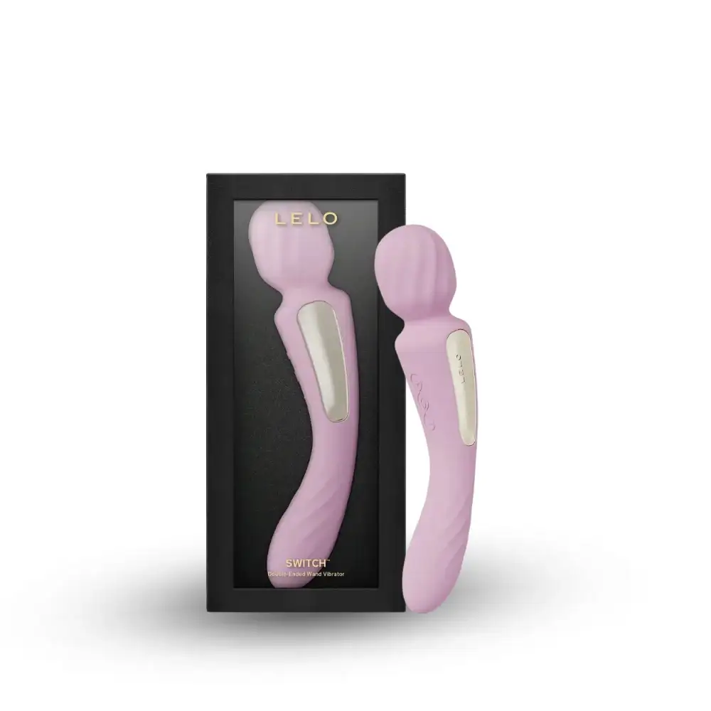 Lelo - Switch App Controlled Double-sided Wand Vibrator - Soft Pink - Frisky Business Adult Sex Toys Shop