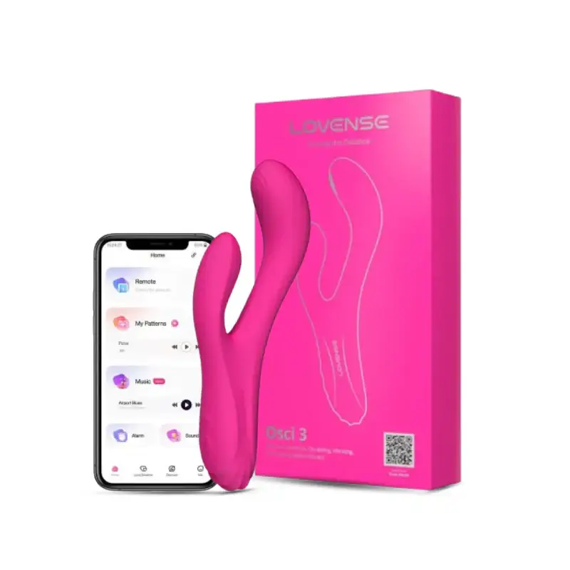 Lovense - Osci 3 App-Controlled Heating Rabbit Vibrator - Frisky Business Adult Sex Toys Shop