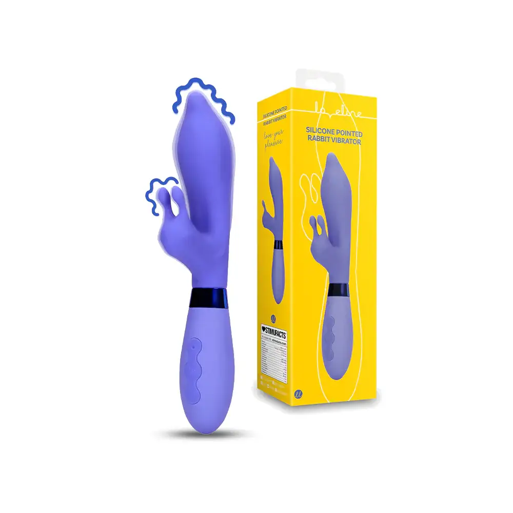 SHOTS Silicone Pointed Rabbit Vibrator dual-stimulation design with pointed tip for targeted pleasure adult toy Singapore