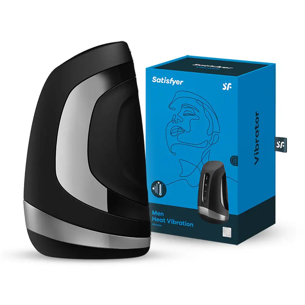 Satisfyer - Men Heat Vibration Masturbator - Frisky Business Adult Sex Toys Shop