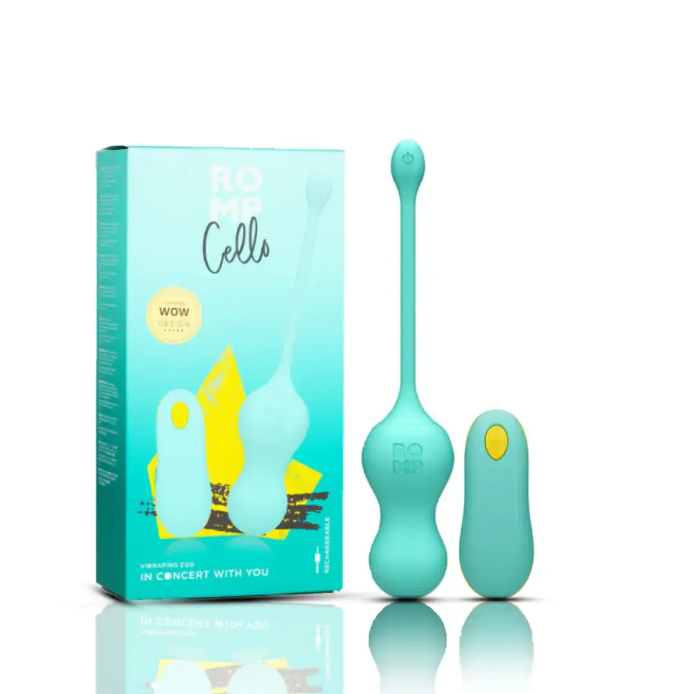 ROMP Cello Remote Controlled G‑Spot Vibrator ergonomic internal wellness massager sleek design Singapore