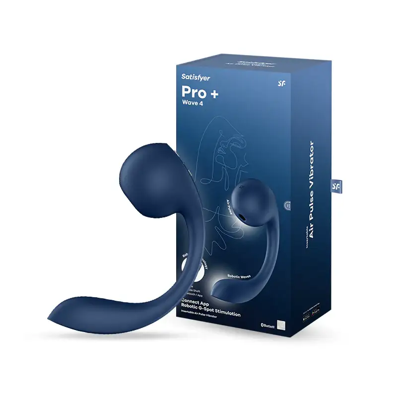 Satisfyer - Pro+ Wave 4 Connect App - Robotic G-Spot & Clitoral Vibrator - Frisky Business Adult Sex Toys Shop