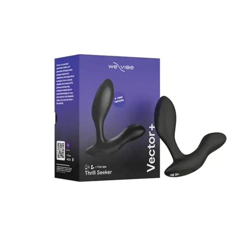 We-Vibe - Vector+ Charcoal Black - Frisky Business Adult Sex Toys Shop