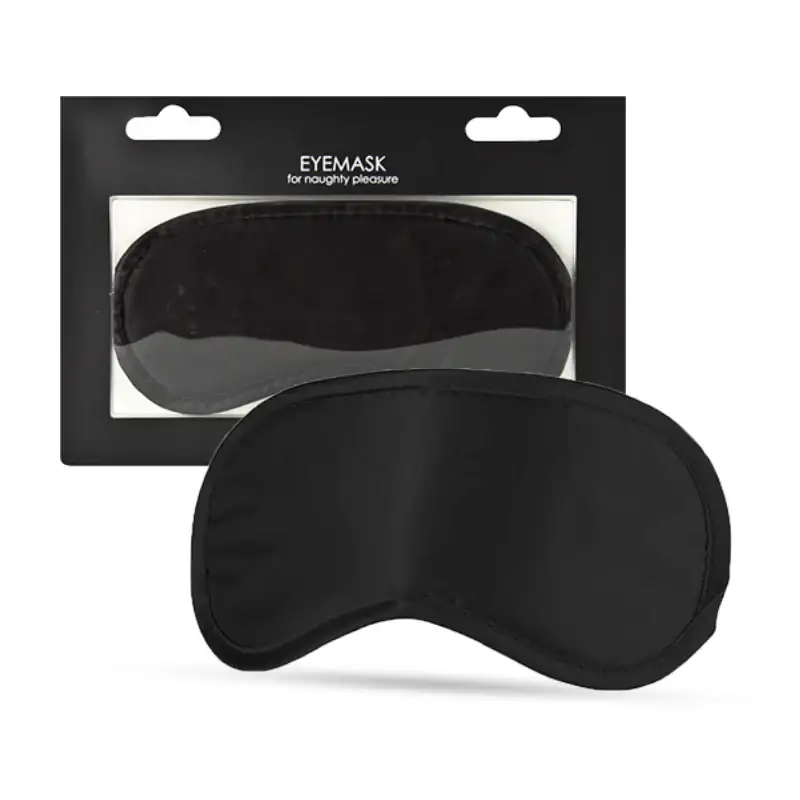 SHOTS Ouch! Soft Eye Mask Black comfortable blindfold with soft material for sensory play and adult relaxation Singapore