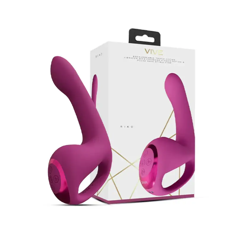 SHOTS Riko Triple Motor Thumper Pink Advanced finger motion with pulse wave stimulation for targeted adult pleasure Singapore