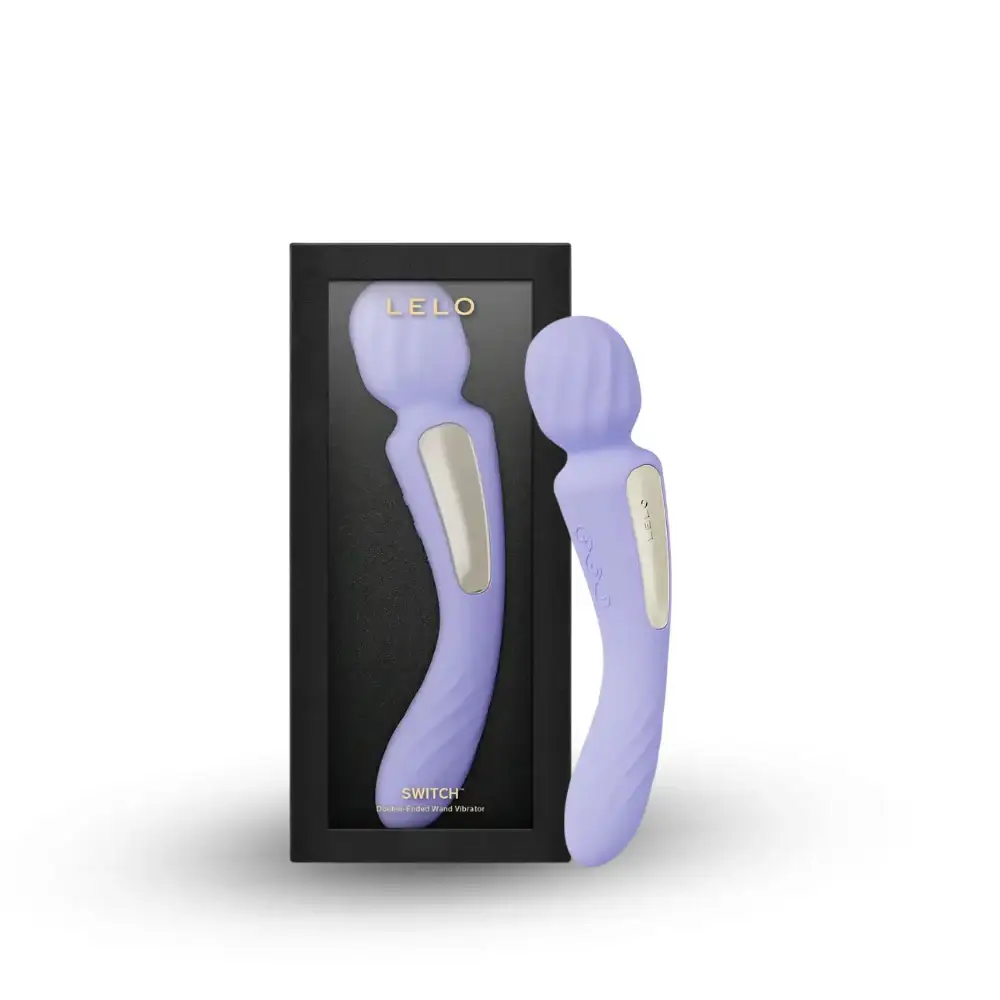 Lelo - Switch App Controlled Double-sided Wand Vibrator - Lilac - Frisky Business Adult Sex Toys Shop