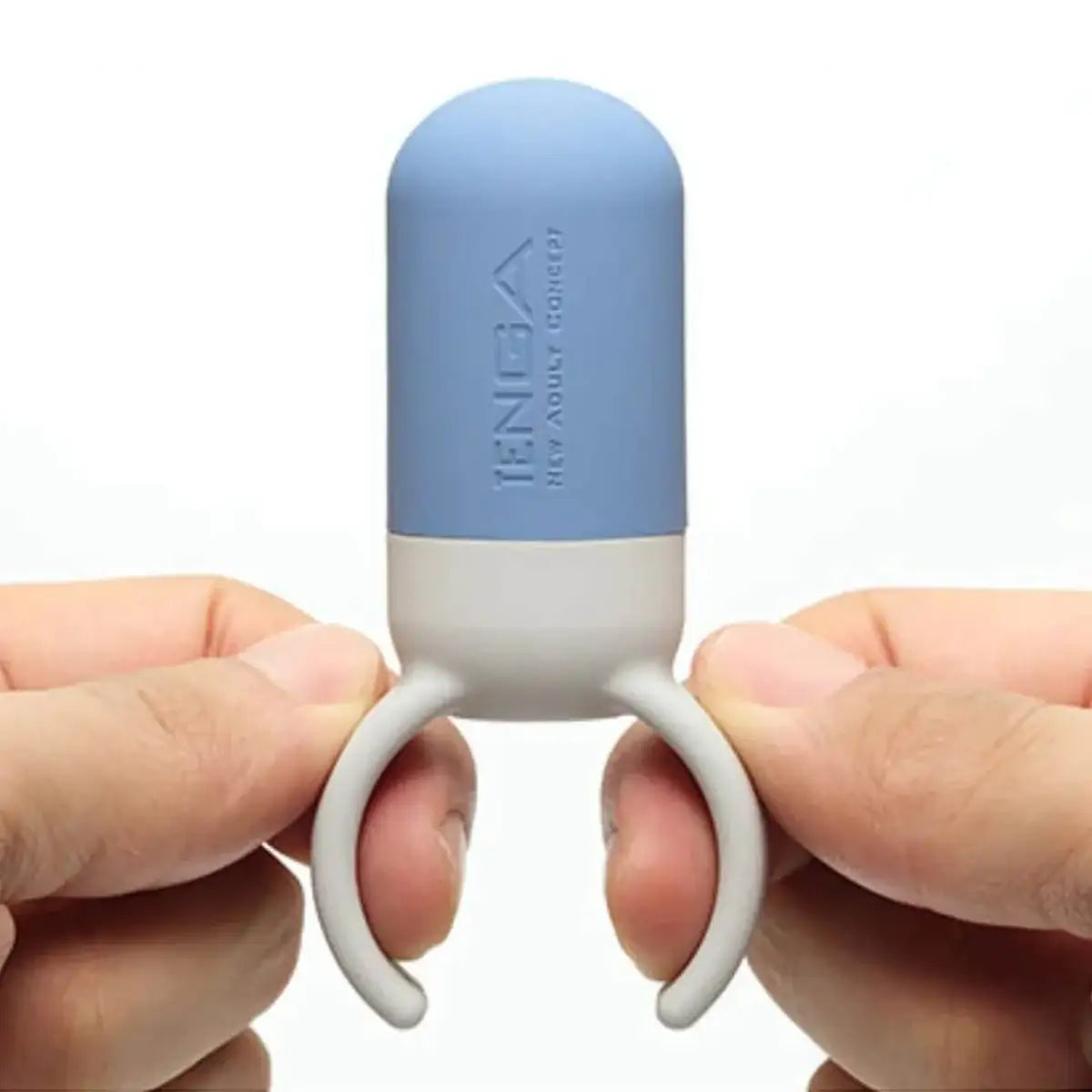 Tenga SVR One Vibrating Cock Ring Blue Compact Sleek Design Easy To Use Wearable Singapore