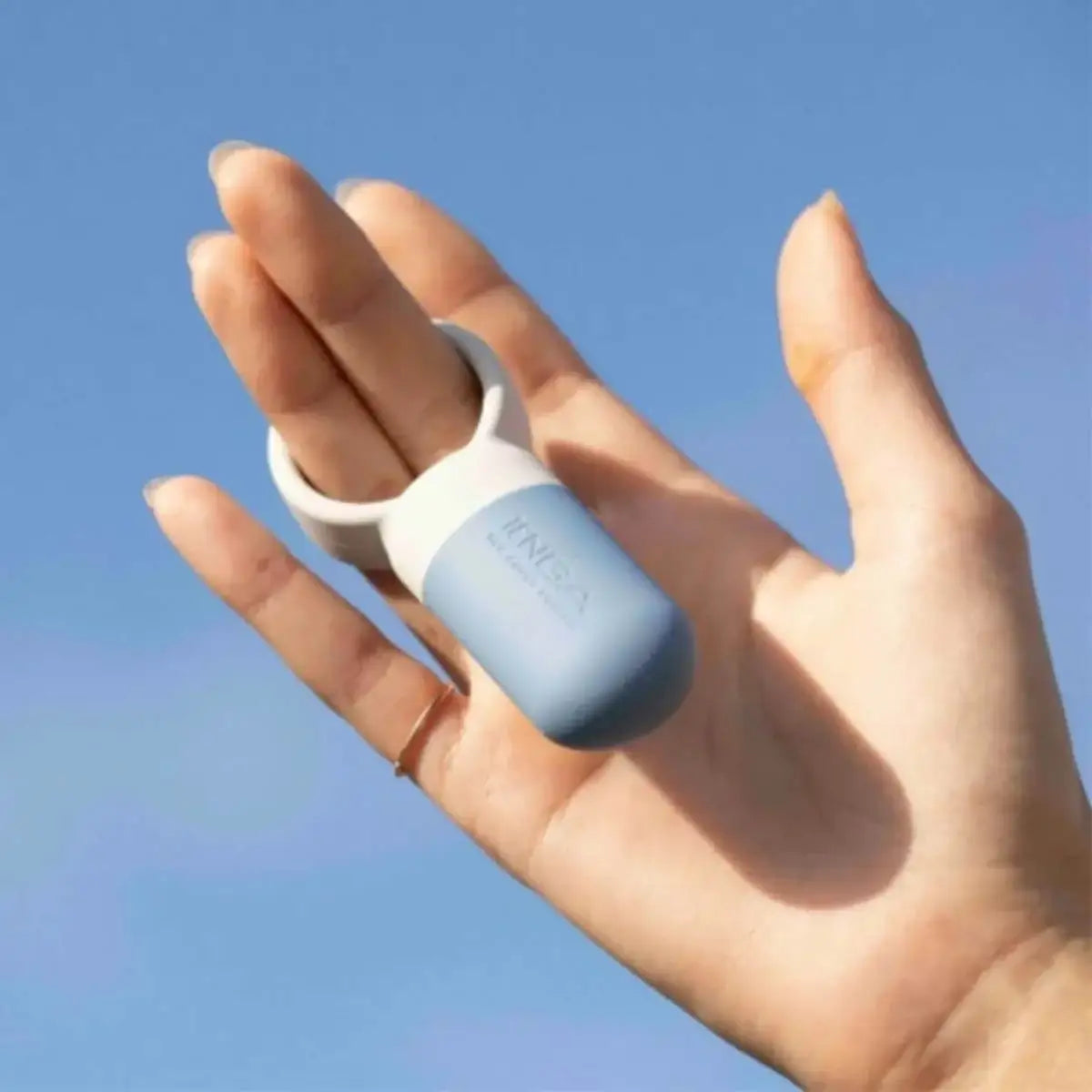 Tenga SVR One Vibrating Cock Ring Grey Soft Silicone Material Flexible Fit High Performance Singapore
